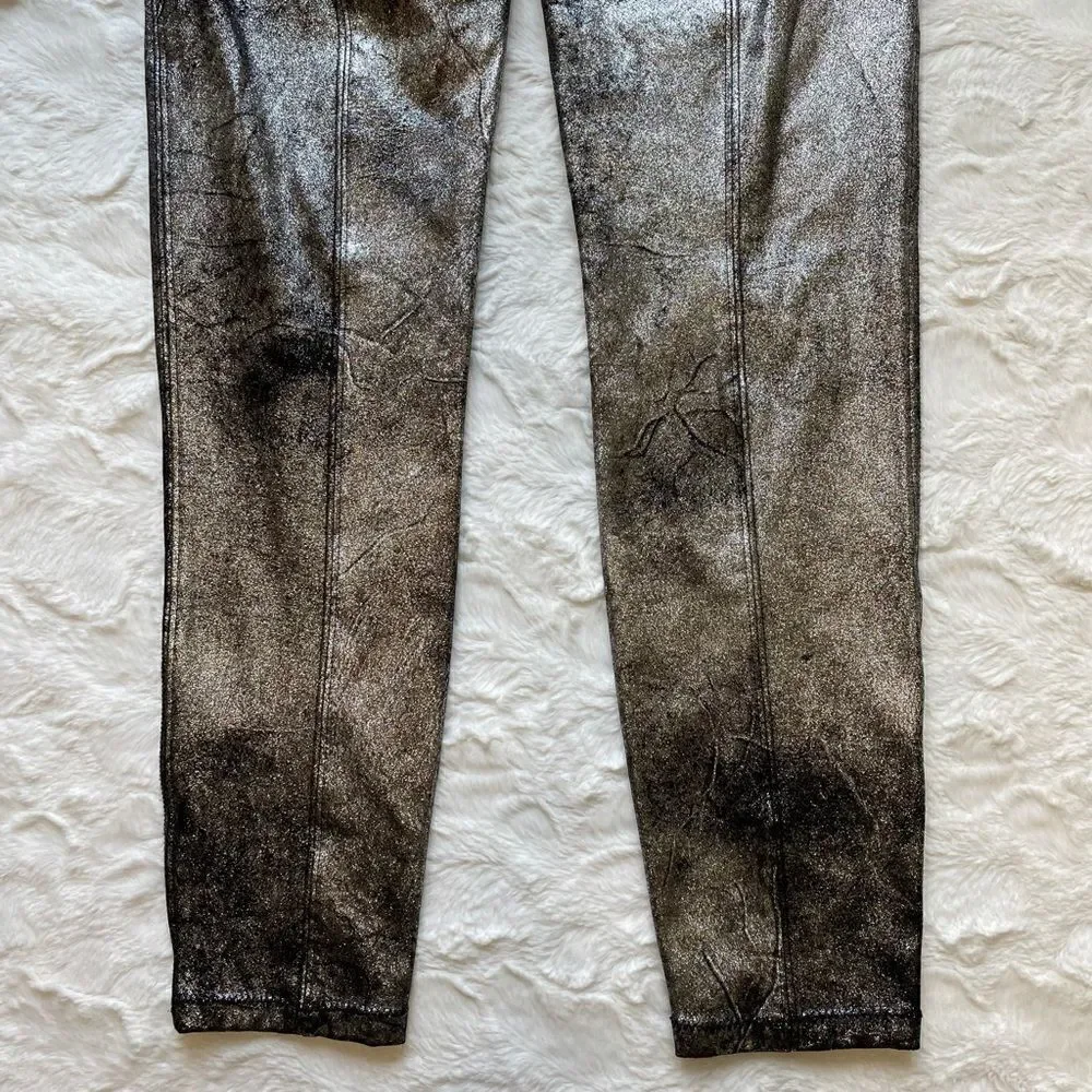 Free People Faux Leather Metallic Pant -‎ Women’s 26